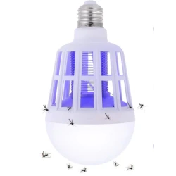 Bec cu Lampa UV Impotriva Insectelor Lumina Alba 12W