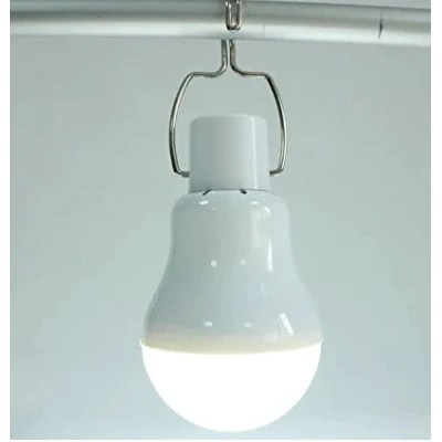 Bec cu leduri portabil 5WLL-028 si mini panou solar inclus