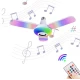 Bec cu patru brate lumina multicolora functie muzicala prin bluetooth si telecomanda