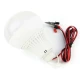 Bec LED 7W 12V Cablu si Clesti Baterie Auto Glob Mat Plastic