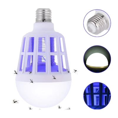 Bec LED Anti Insecte cu lumina alba naturala puternica 15W E27