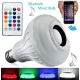 Bec led cu difuzor Bluetooth si telecomanda
