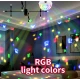 Bec LED E27 rotativ cu lumina ambientala de club