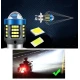 Bec Led H4 MOTO cu doua faze 3030 cu 61 LED SMD temperatura 6000k putere 160W 15000 lm