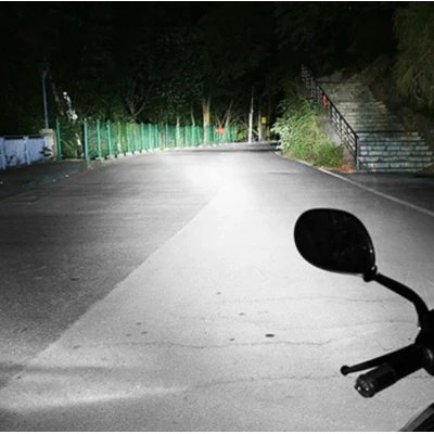Bec Led H4 MOTO cu doua faze 3030 cu 61 LED SMD temperatura 6000k putere 160W 15000 lm
