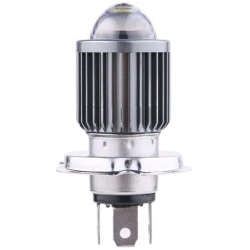 Bec LED H4 MOTO cu RADIATOR si doua faze 5730 led SMD putere 140W temperatura 6000K 12000 lumeni