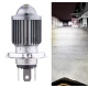 Bec LED H4 MOTO cu RADIATOR si doua faze 5730 led SMD putere 140W temperatura 6000K 12000 lumeni