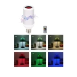 Bec Muzical LED bluetooth telecomanda difuzor 9W