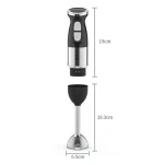 Blender de mana multifunctional cu doua trepte de viteza si doua lame din otel inoxidabil functie de mixare tocator 500W