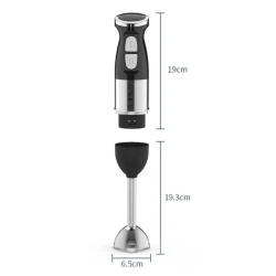 Blender de mana multifunctional cu doua trepte de viteza si doua lame din otel inoxidabil functie de mixare tocator 500W