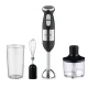 Blender de mana multifunctional cu doua trepte de viteza si doua lame din otel inoxidabil functie de mixare tocator 500W