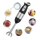 Blender de mana multifunctional cu doua trepte de viteza si doua lame din otel inoxidabil functie de mixare tocator 500W