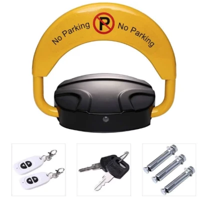 Blocator Parcare Automat Functionare pe Baterii Control de la Distanta galben