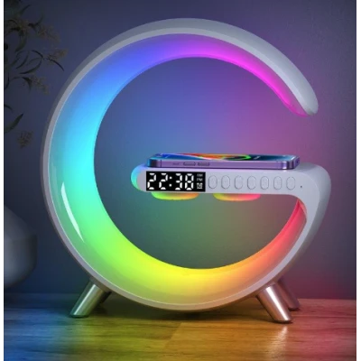 Boxa bluetooth 4A PRO cu Statie incarcare wireless 4 in 1 si lampa RGB