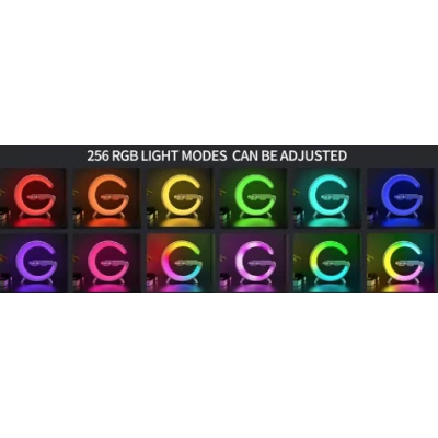 Boxa bluetooth 4A PRO cu Statie incarcare wireless 4 in 1 si lampa RGB