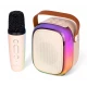 Boxa bluetooth cu microfon wireless KP K01 cu lumini RGB efecte vocale