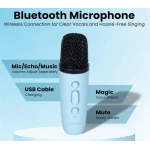 Boxa bluetooth cu microfon wireless KP K01 cu lumini RGB efecte vocale