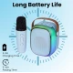 Boxa bluetooth cu microfon wireless KP K01 cu lumini RGB efecte vocale