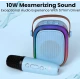 Boxa bluetooth cu microfon wireless KP K01 cu lumini RGB efecte vocale