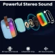 Boxa bluetooth cu microfon wireless KP K01 cu lumini RGB efecte vocale