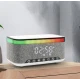 Boxa Bluetooth KP 559 3 in 1 cu incarcator wireless ceas si iluminare LED 10W