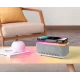 Boxa Bluetooth KP 559 3 in 1 cu incarcator wireless ceas si iluminare LED 10W