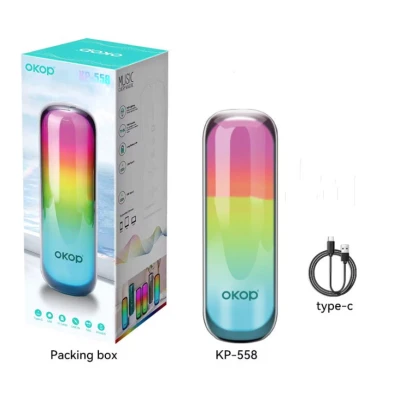 Boxa Bluetooth LED RGB KP 558 reincarcabila MP3 radio USB