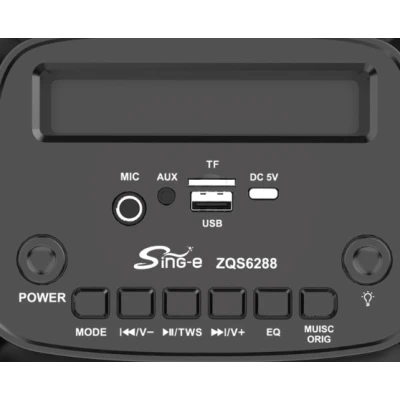 Boxa bluetooth portabila ZQS6288 de 6x2 inch putere 30W