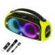 Boxa Bluetooth wireless cu radio iluminare RGB 2 microfoane si telecomanda Andowl Q YX59