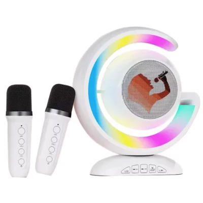 Boxa karaoke cu 2 microfoane wireless Bluetooth USB MI