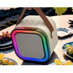 Boxa Karaoke Portabilă K12 cu 2 Microfoane Wireless LED RGB Radio FM