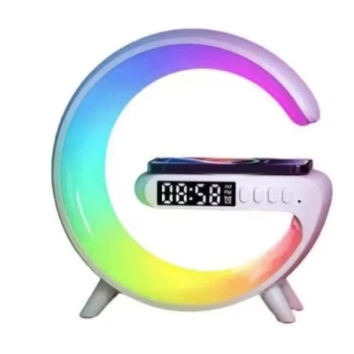 Boxa Mica bluetooth G63 cu Statie incarcare wireless si lampa RGB