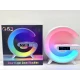 Boxa Mica bluetooth G63 cu Statie incarcare wireless si lampa RGB