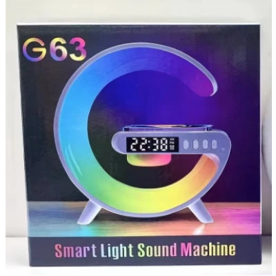 Boxa Mica bluetooth G63 cu Statie incarcare wireless si lampa RGB