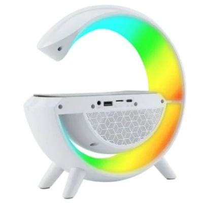 Boxa Multifunctionala 3 in 1 lampa LED RGB smart BT 2301 boxa bluetoothb incarcator telefon wireless lumina RGB