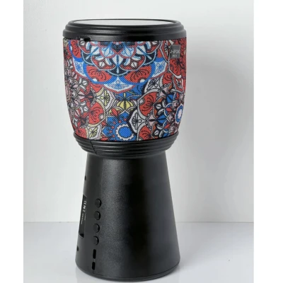 Boxa portabila bluetooth cu incarcare solara design Darbuka cu radio FM si lanterna