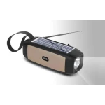Boxa portabila bluetooth USB functie radio si lanterna cu incarcare solara 