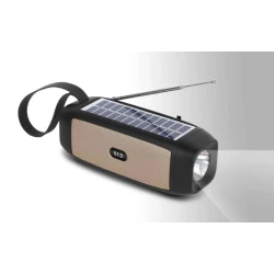 Boxa portabila bluetooth USB functie radio si lanterna cu incarcare solara 