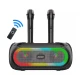 Boxa portabila bluetooth ZQS 4247 karaoke cu 2 microfoane
