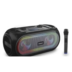 Boxa portabila bluetooth ZQS 4247 karaoke cu 2 microfoane