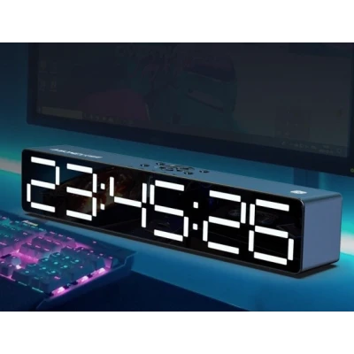 Boxa Portabila cu Ceas Alarma SD Bluetooth Andowl QYXB133