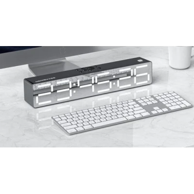Boxa Portabila cu Ceas Alarma SD Bluetooth Andowl QYXB133