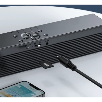 Boxa Portabila cu Ceas Alarma SD Bluetooth Andowl QYXB133