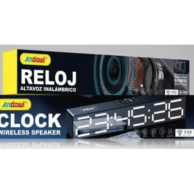 Boxa Portabila cu Ceas Alarma SD Bluetooth Andowl QYXB133