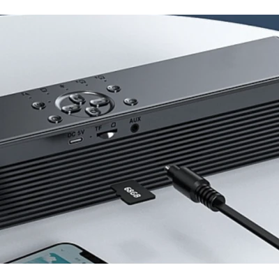 Boxa Portabila cu Ceas Alarma SD Bluetooth Andowl QYXB133
