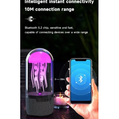 Boxa portabila cu design meduza efecte de iluminare 7 culori bluetooth