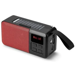 Boxa portabila cu incarcare Solara HF F6 conexiune bluetooth radio FM player mp3 USB/TF