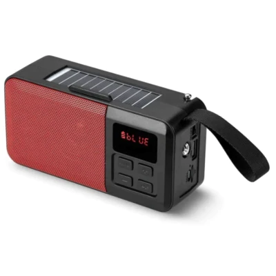 Boxa portabila cu incarcare Solara HF F6 conexiune bluetooth radio FM player mp3 USB/TF
