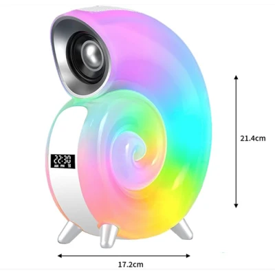 Boxa portabila cu lumini in forma de MELC ceas bluetooth KP 556