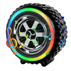 Boxa portabila G2389 cu led RGB model roata 10W